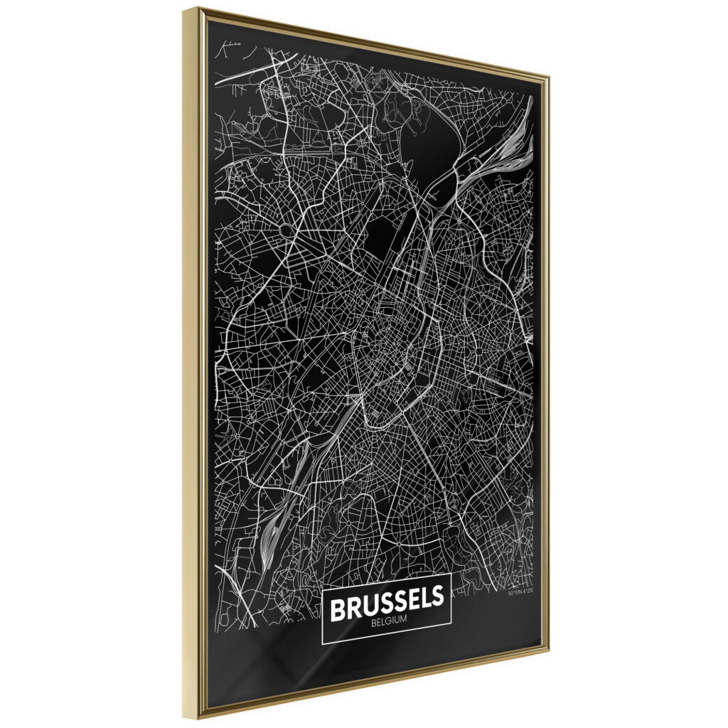 City Map: Brussels (Dark) - Afbeelding 2