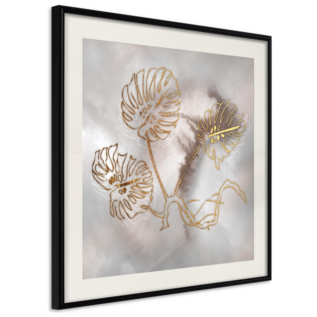 Golden Monstera Leaves - Afbeelding 2