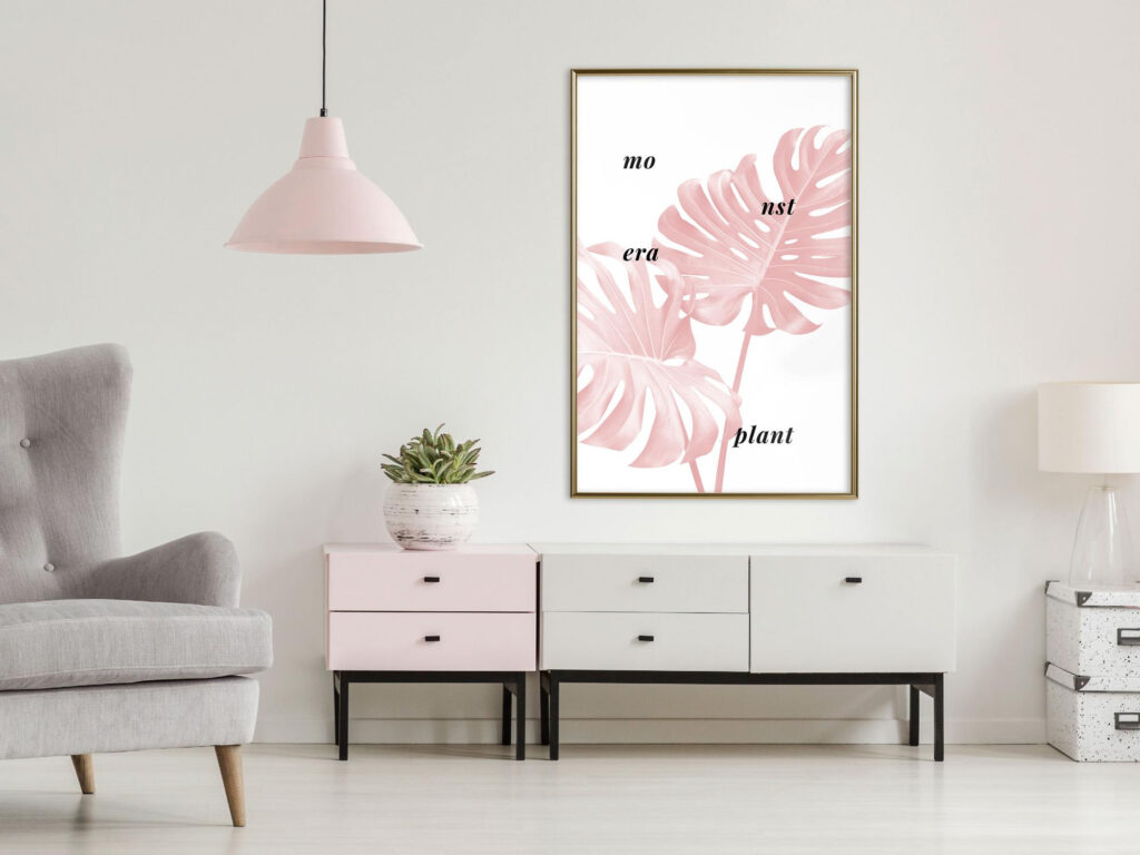 Pale Pink Monstera