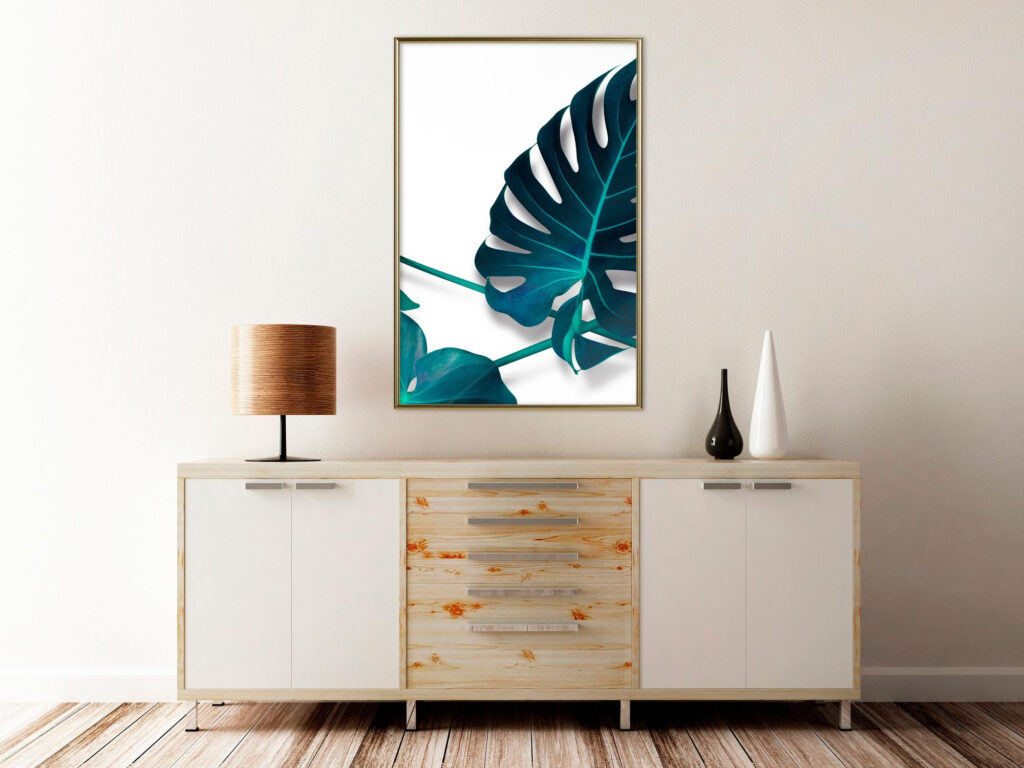 Turquoise Monstera I - Afbeelding 4