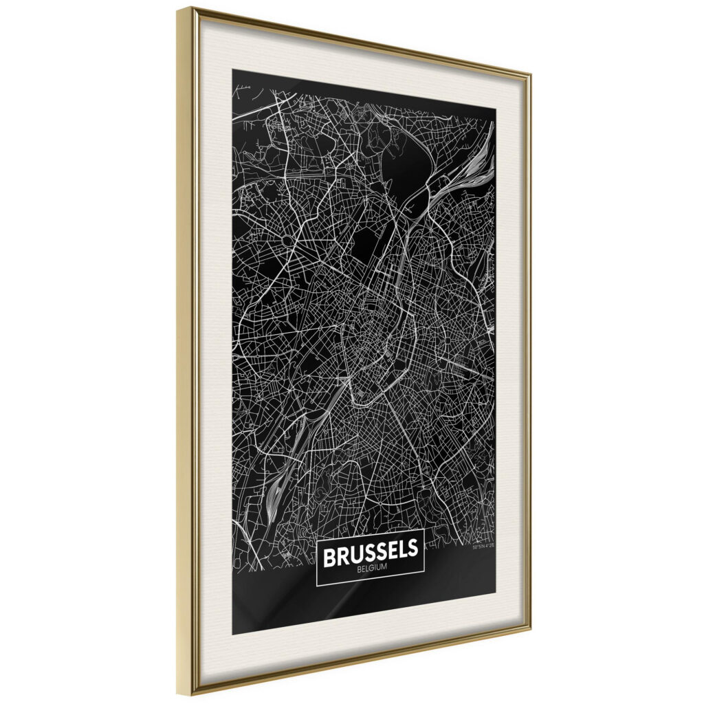 City Map: Brussels (Dark) - Afbeelding 3