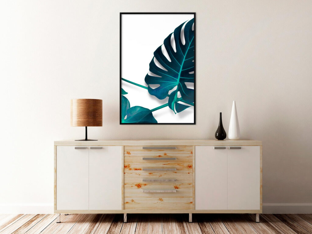 Turquoise Monstera I - Afbeelding 3