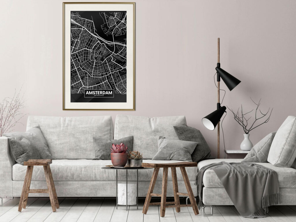 City Map: Amsterdam (Dark) - Afbeelding 4