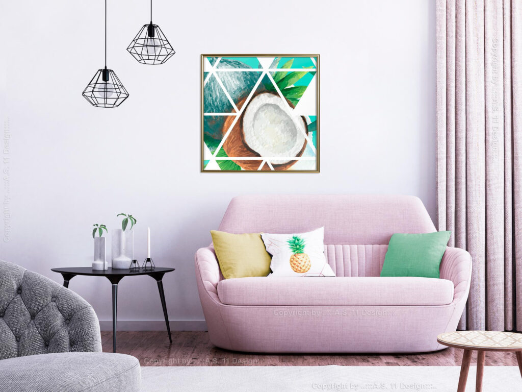 Tropical Mosaic with Coconut (Square) - Afbeelding 7
