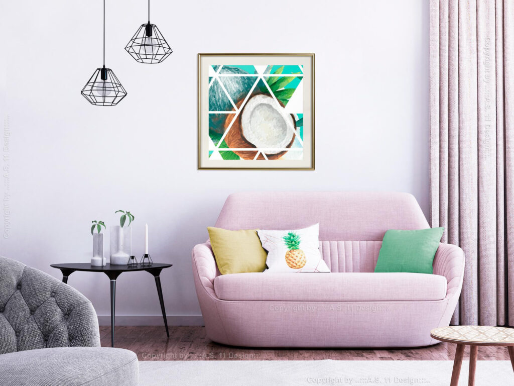 Tropical Mosaic with Coconut (Square) - Afbeelding 8