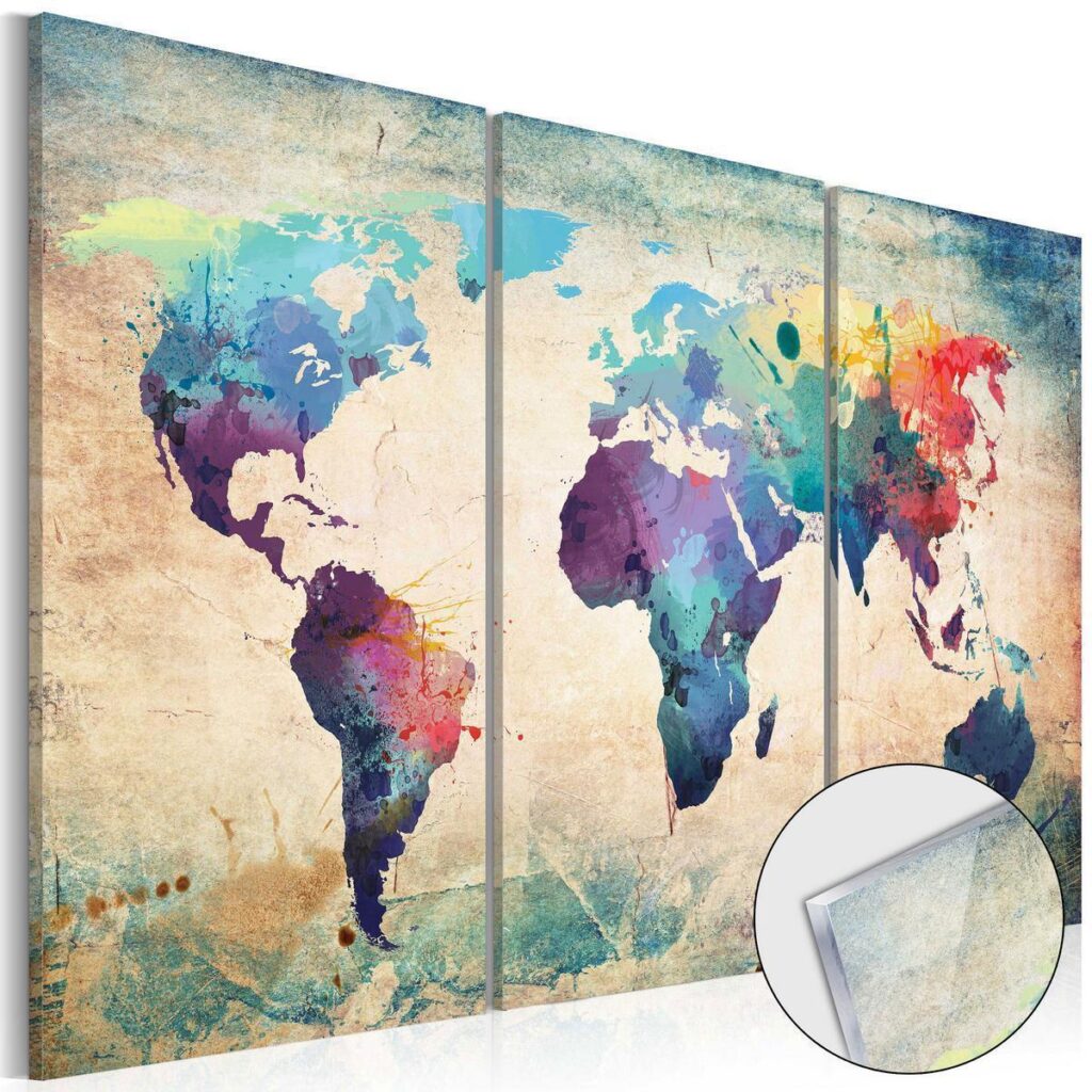 Afbeelding op acrylglas - Rainbow Map - Afbeelding 2