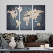 Afbeelding op kurk - Anthracitic World