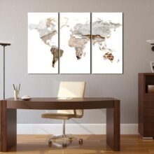 Afbeelding op kurk - Concrete Continents