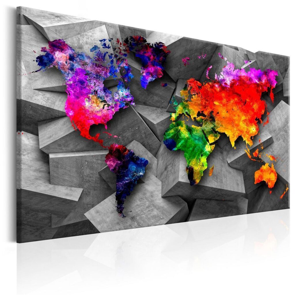 Afbeelding op kurk - Cubic World - Afbeelding 2