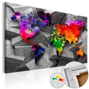 Afbeelding op kurk - Cubic World