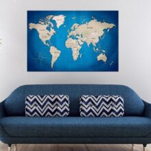 Afbeelding op kurk - Dark Blue Trail