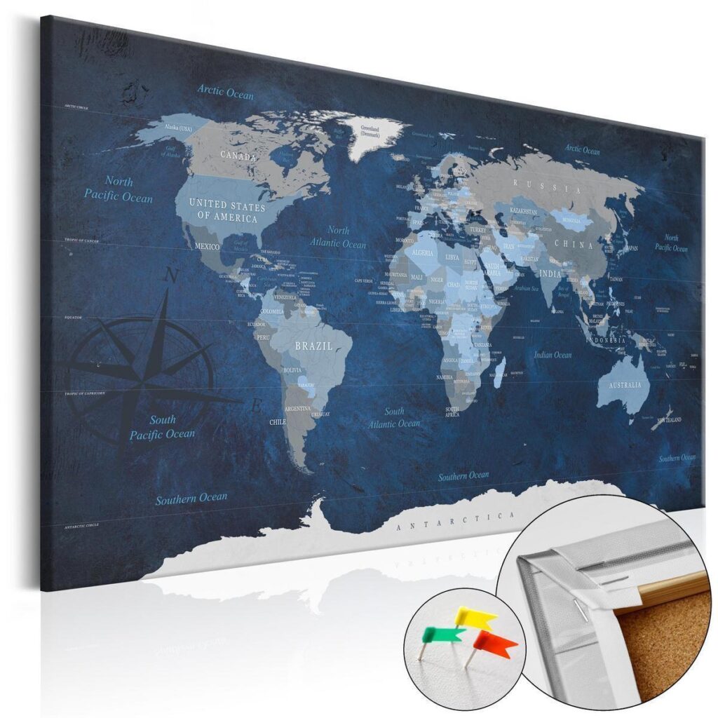 Afbeelding op kurk - Dark Blue World - Afbeelding 2