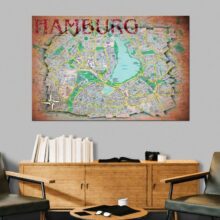 Afbeelding op kurk - Hamburg