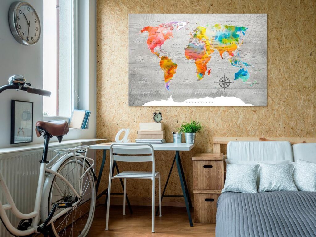 Afbeelding op kurk - Multicolored Travels
