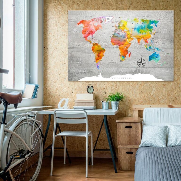 Afbeelding op kurk - Multicolored Travels