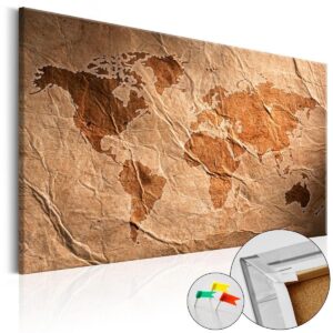 Afbeelding op kurk - Paper Map