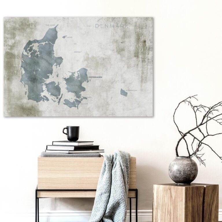Afbeelding op kurk - Scandinavian Blue
