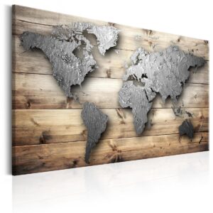 Afbeelding op kurk - Silver World