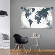 Afbeelding op kurk - Structure of the World