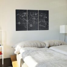 Afbeelding op kurk - Travel broadens the mind (triptych)