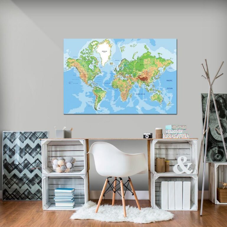 Afbeelding op kurk - World Geography