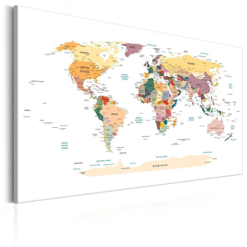 Afbeelding op kurk - World Map - Afbeelding 3