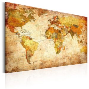Afbeelding op kurk - World Map: Time Travel