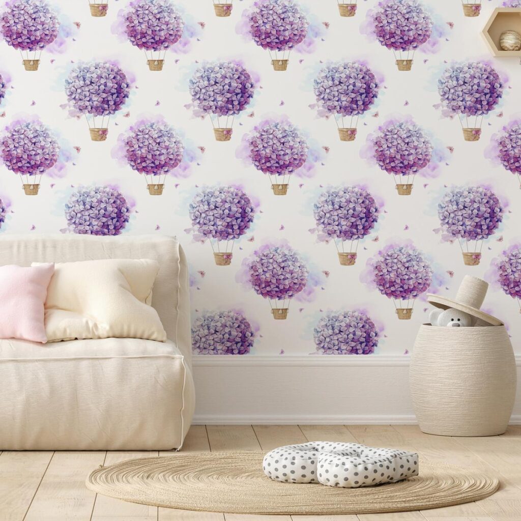 Behang - Balloons of Flowers - Afbeelding 2