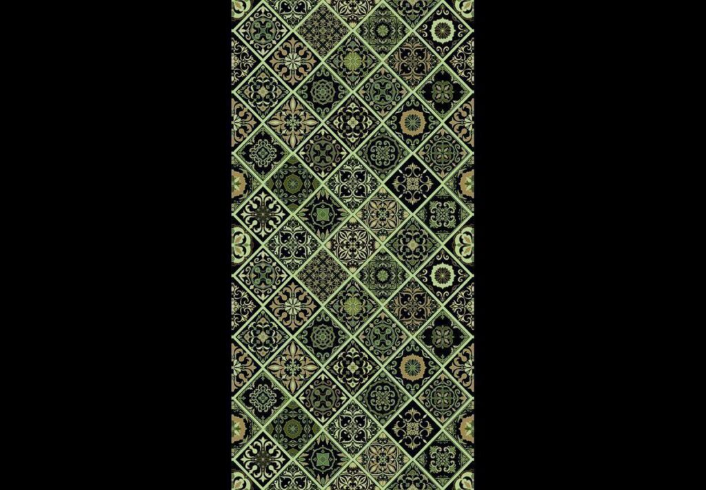 Behang - Olive Mosaic - Afbeelding 2