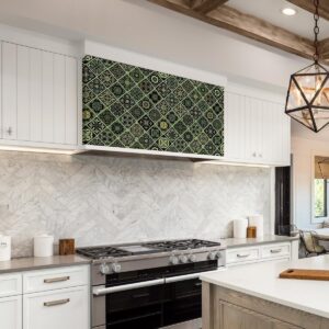 Behang - Olive Mosaic