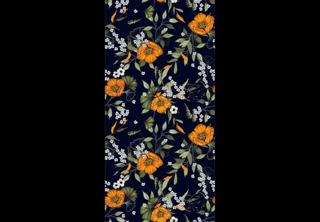 Behang - Orange Bloom - Afbeelding 2