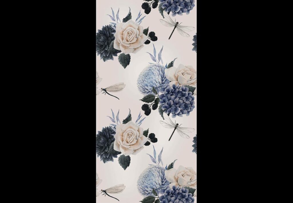 Behang - Roses and Hydrangeas - Afbeelding 3