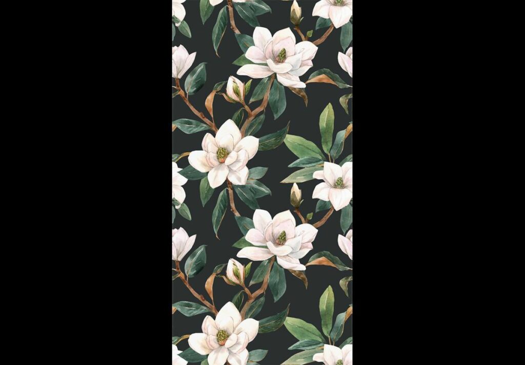 Behang - White Magnolias - Afbeelding 3