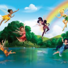 Foto behang Fairies with Rainbow FTD2222