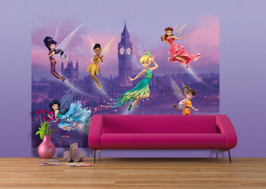 Foto behang Disney Fairies in London FTDS1925 - Afbeelding 2