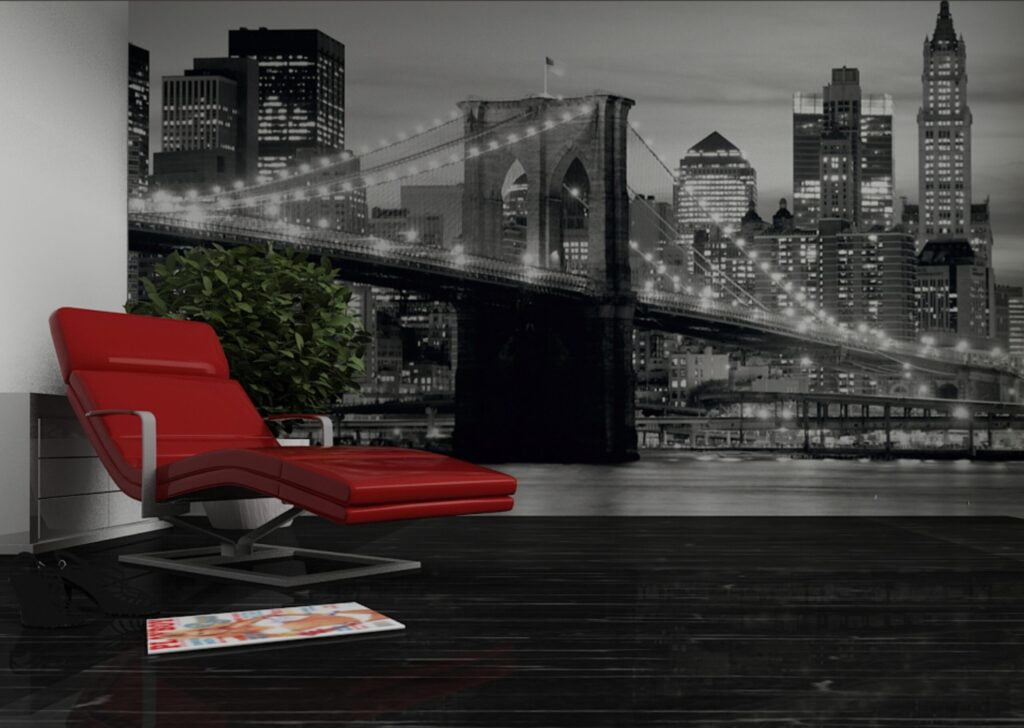 Foto behang Brooklyn Bridge FTS0199 - Afbeelding 2