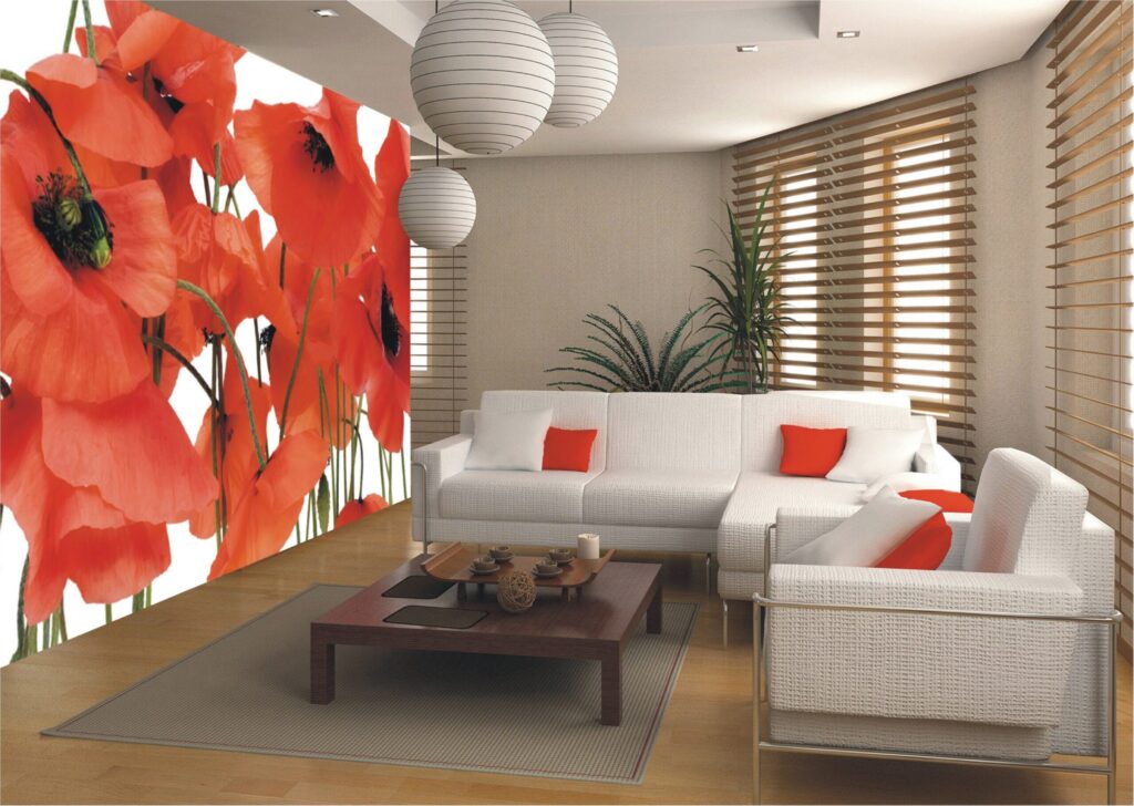 Foto behang Klaprozen FTS0479 - Afbeelding 2