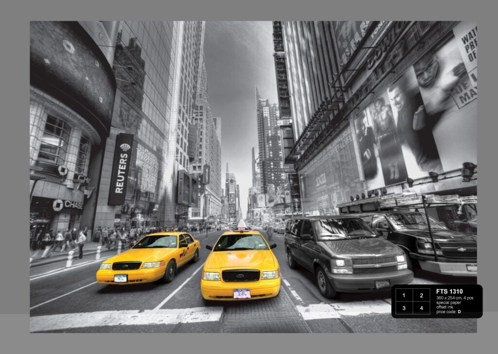 Foto behang Yellow Cabs FTS1310