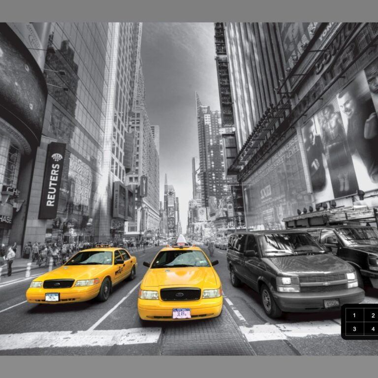 Foto behang Yellow Cabs FTS1310