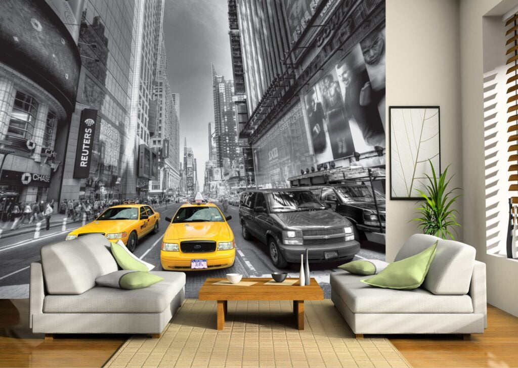 Foto behang Yellow Cabs FTS1310 - Afbeelding 2