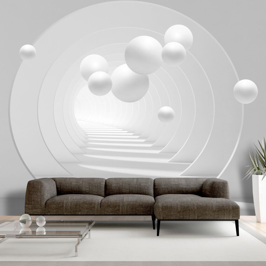 Fotobehang - 3D Tunnel - Afbeelding 2