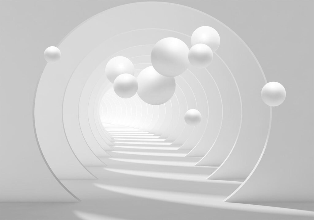 Fotobehang - 3D Tunnel