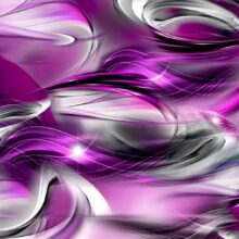 Fotobehang - Abstract rough sea - composition with illusion of purple waves