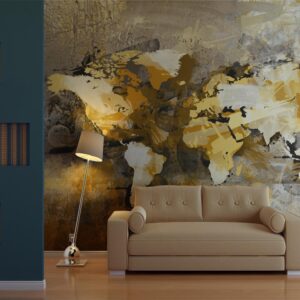 Fotobehang - Artistic map of the World