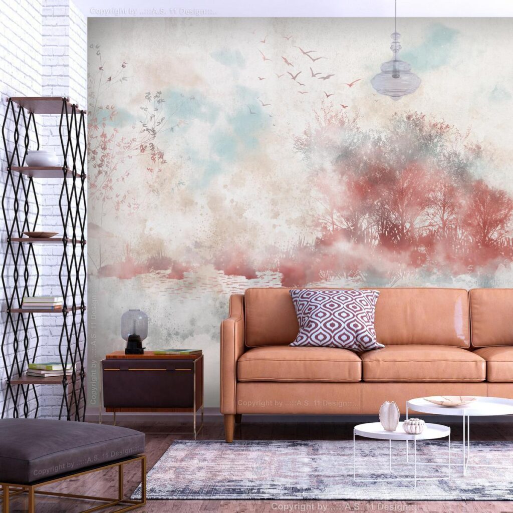 Fotobehang - Autumn Lake