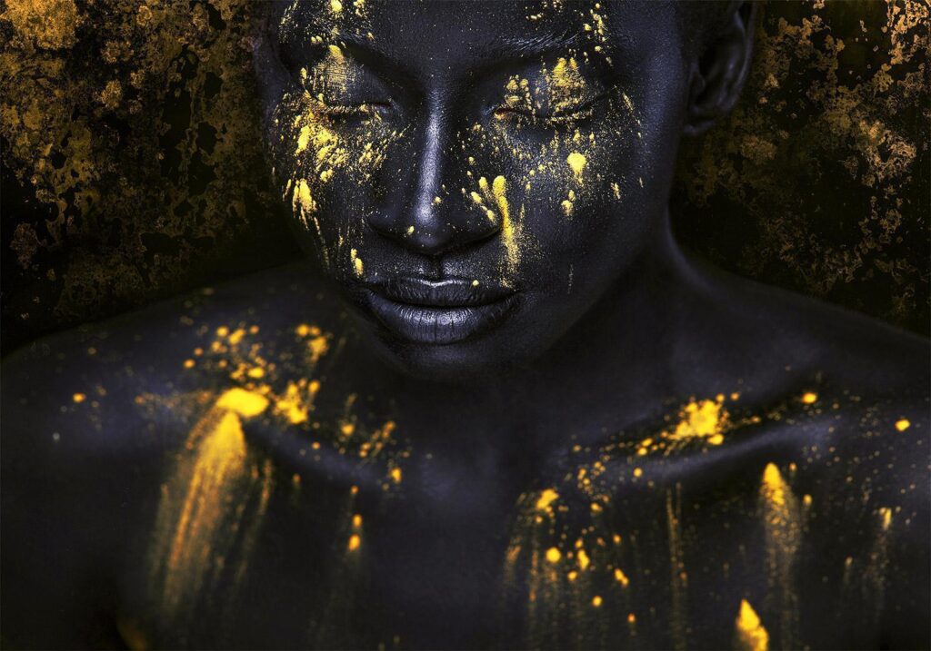 Fotobehang - Bathed in Gold