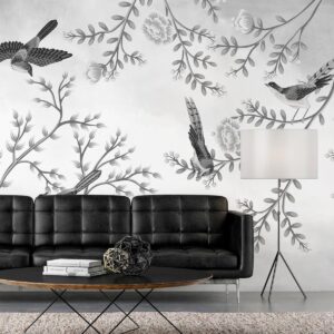 Fotobehang - Birds in the Garden - Third Variant