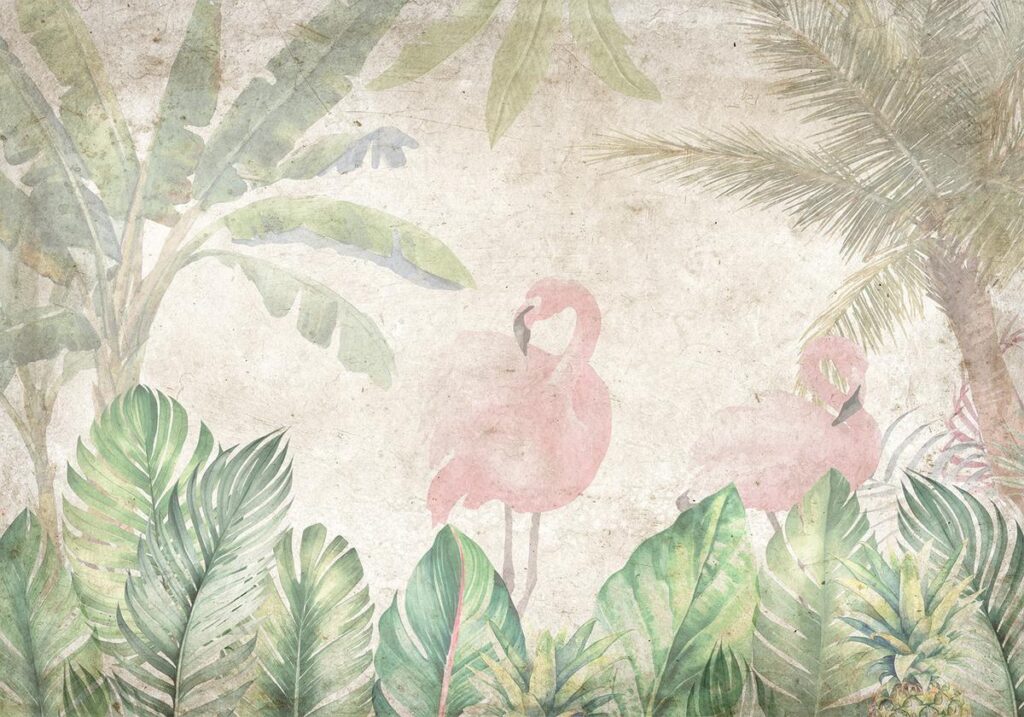Fotobehang - Birds in the Jungle