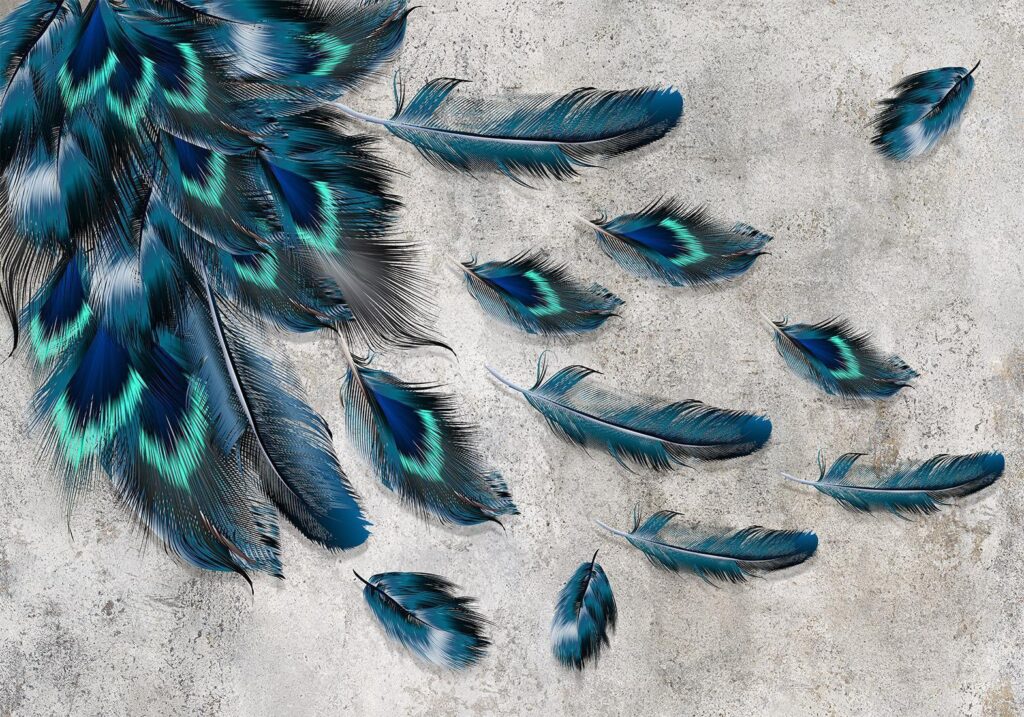Fotobehang - Blown Feathers - Afbeelding 2
