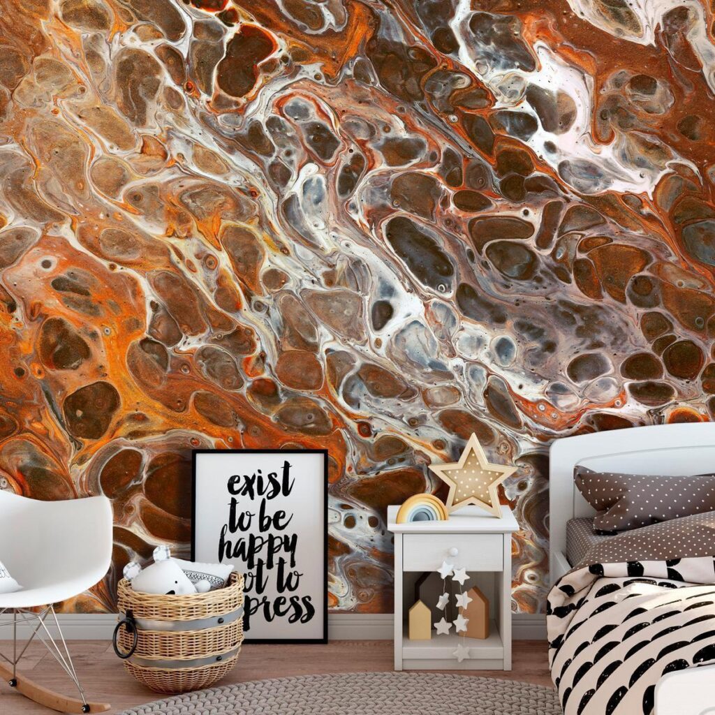 Fotobehang - Brown Craters - Afbeelding 2